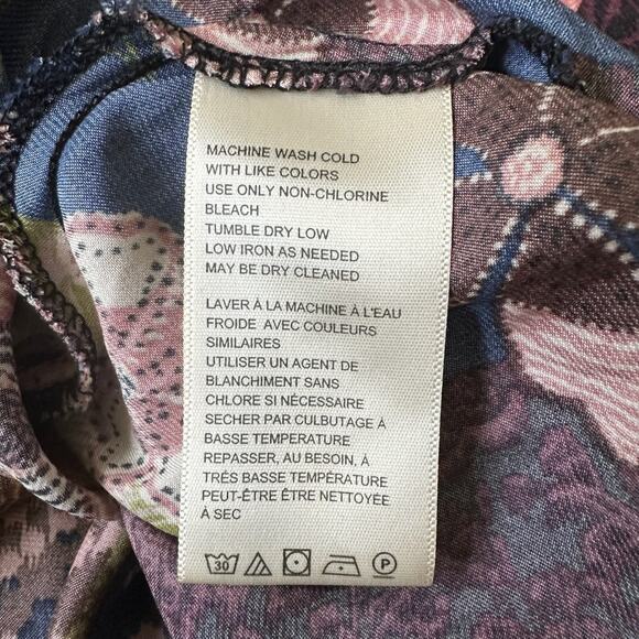 FREE PEOPLE Tied To You Tank Top Multicolor Floral Surplice V-Neck Boho - Picture 8 of 10